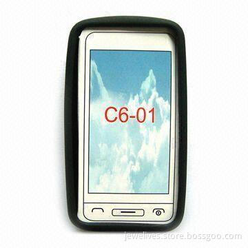 Durable Silicone Case for Nokia C6-01, with Ultra Low Profile Rubber, Washable and Tear-resistant